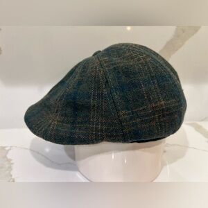 Boston Scally Co “The Irish Rose Peaky” Plaid Wool Blend Newsboy Hat XXL